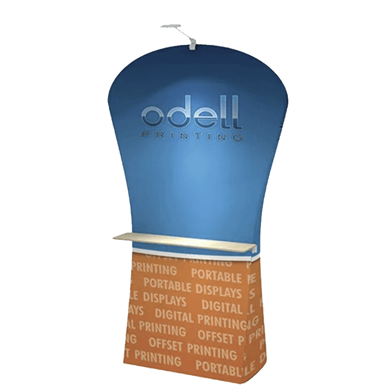 モニタータブレット付ファブリックバナースタンド 3D-80D