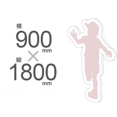 スタンド付き等身大パネル（W900ｘH1800mm）